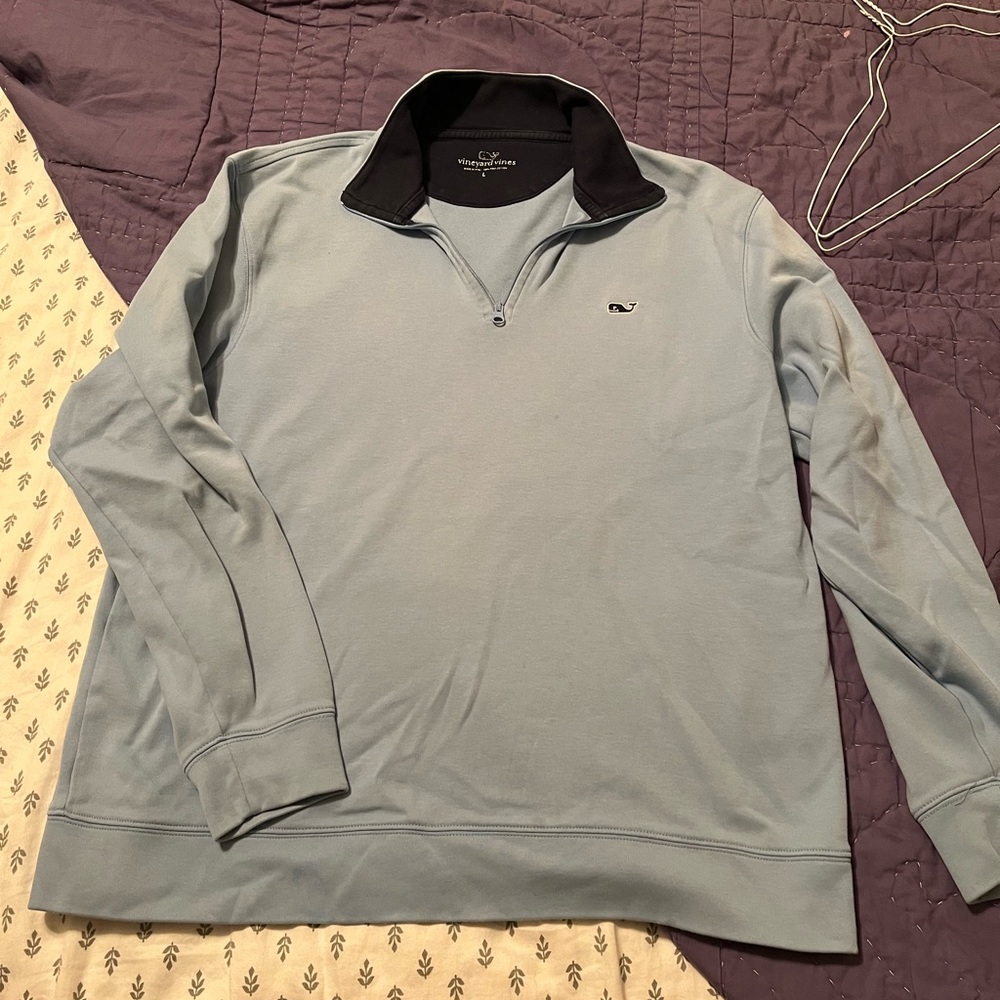 Vineyard Vines Pullover- Blue & Large